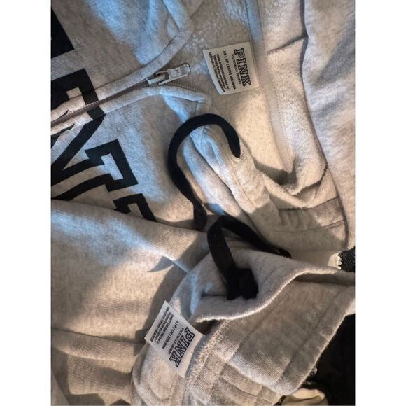 VS pink y2k tan silver gold sweatsuit pants sweatshirt Small/XS - Picture 3 of 6